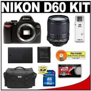  Nikon D60 Digital SLR Camera (Black/Gold   BRAND NEW) + 18 