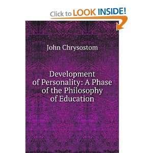  Development of Personality A Phase of the Philosophy of 