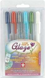Gelly Roll Glaze Pens 6/Pkg  Scrapbook Gel Pens Sakura  
