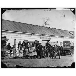   Washington,D.C. Workmen in front of the Ambulance Shop