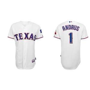 Wholesale Texas Rangers #1 Elvis Andrus White 2011 MLB 