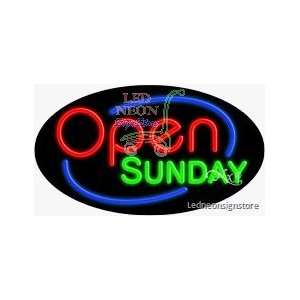  Open Sunday Neon Sign 17 Tall x 30 Wide x 3 Deep 