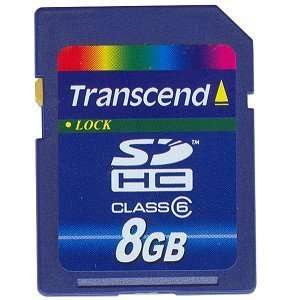  Transcend 8GB Class 6 SDHC Memory Card Electronics