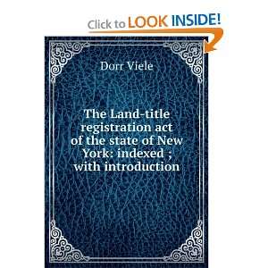  The Land title registration act of the state of New York 