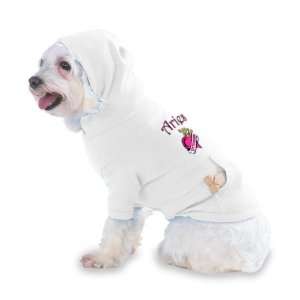 Aries Princess Hooded T Shirt for Dog or Cat LARGE   WHITE  