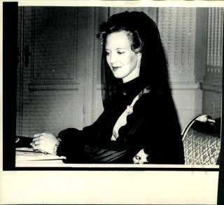 1972 Queen Margrethe in Mourning After Fathers Death  