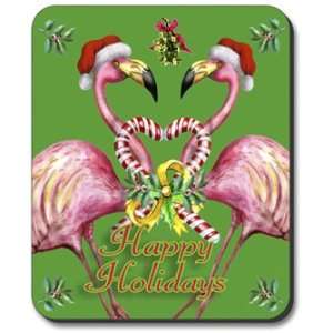    Decorative Mouse Pad Flamingo Holiday Christmas Electronics
