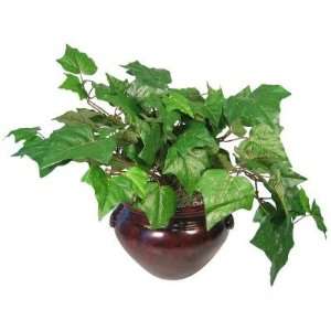  Potted Plant, w/ Container, Large Mixed Green/Mahogany 