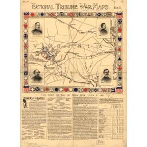  Civil War Map The first battle of Bull Run. July 21, 1861 