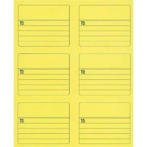  Lined Yellow Notebook Paper Shipping Labels  29 Sheets/174 