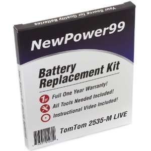  TomTom GO 2535 M LIVE Battery Replacement Kit with 