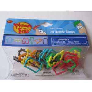 Phineas and Ferb Silly Bandz ~ 24 RINGS Toys & Games