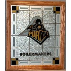  Purdue Boilermakers Stained Glass Wall Plaque