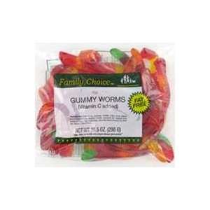 Ruckers Candy 21119 Family Choice Gummy Worms 10.5 Oz. (Pack of 12 