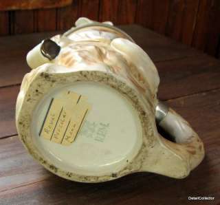 Antique RPM DRUNKEN MONKEY Beer Stein Porcelain Figural Mug Drunk 