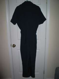 Mens Para Suit Blue Short Sleeve Coveralls Jump Suit Belted   42 Long 