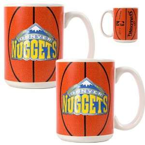  Denver Nuggets NBA 2pc Ceramic Gameball Mug Set   Primary 
