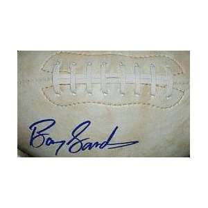  Barry Sanders Autographed Detroit Lions Logo Fotoball 