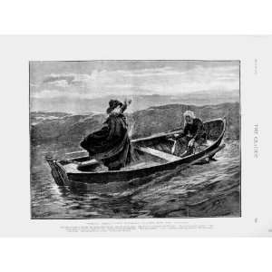  1874 Royalist Leader Boatman Sailor Sea Antique Print 