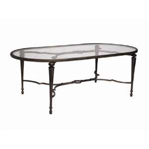   Aluminum 44 x 85.5 Oval Glass Patio Dining Table Patio, Lawn & Garden