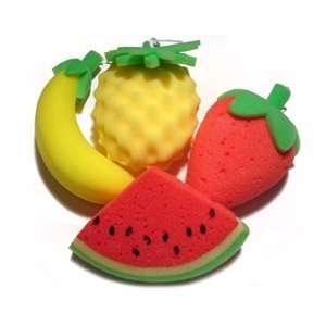  Fruit Bath Sponge Gift Bag Baby