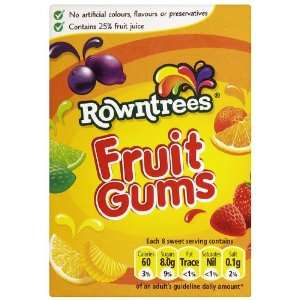 Rowntrees Fruit Gums Carton 125g Grocery & Gourmet Food