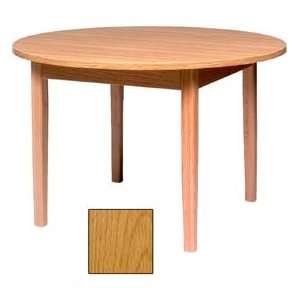 Round 1 1/4 Solid Oak Table 42W X 42D X 29H, Provincial Finish