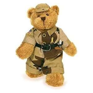   Ribbon Military Armed Forces Desert Camo Teddy Bear Toys & Games