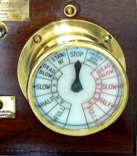   TWO STATION BRITISH ENGINE ORDER TELEGRAPH ROBINSON EVERSHED  
