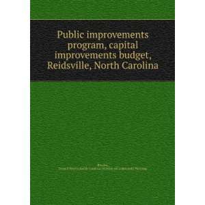  program, capital improvements budget, Reidsville, North Carolina 