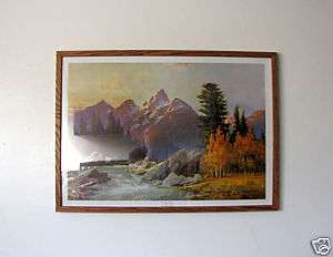 Plate Signed Open Edition Lithograph by Robert Wood  