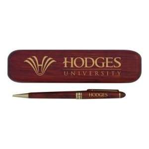  Wood   PEN SET Rosewood  LOGO+HODGES/UNIVERSITY Sports 