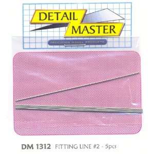  Fitting Line #2 .025 (5pc) Detail Master Toys & Games