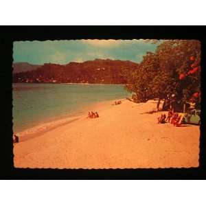 Grande Anse Beach, Grenada, B.W.I. 70s Postcard not 