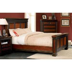  Rosalinda Dark Color Finish Wood Platform Bed Coaster Beds Furniture