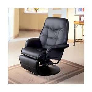  Berri Swivel Recliner with Flared Arms by Coaster   Black 