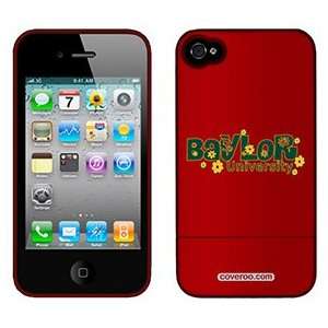  Baylor flowers on Verizon iPhone 4 Case by Coveroo 