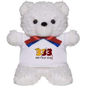  Teddy Bear White 333 Only Half Bad with Angel Halo Devil 
