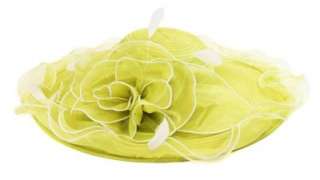 NEW Womens Kentucky Derby Hat Ladies Spring Derby Organza Lime Green 