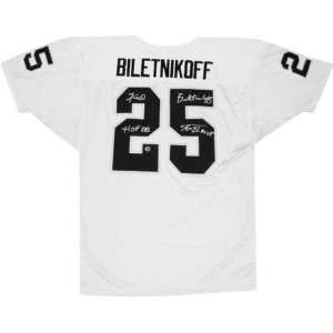 Fred Biletnikoff Oakland Raiders Autographed Wilson White Jersey with 