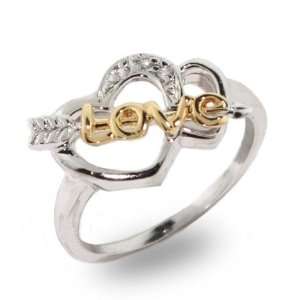  Love Ring Size 7 (Sizes 6 7 Available) Eves Addiction Jewelry