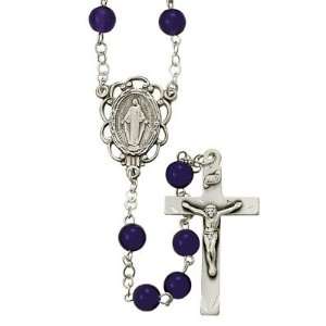   Sterling Silver Crucifix Pendant and Center Rosaries Sterling Silver