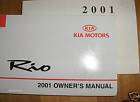 2001 Kia Rio Owners Manual