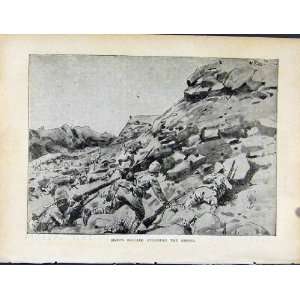 Boer War By Richard Danes Harts Brigade Kopjes Print 