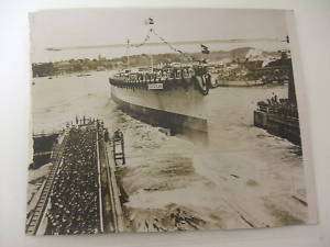 launching the pocket battleship Deutschland 1931 photo  