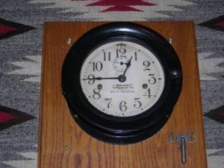 WWII Northwest Instrument Seth Thomas Ships Clock WORKS  