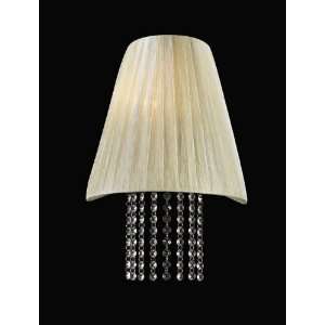   Angelina Sconce in Beige Finish   73028/CFL Beige