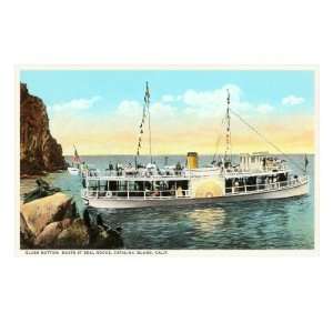  Glass Bottom Boat, Seal Rocks, California Giclee Poster 