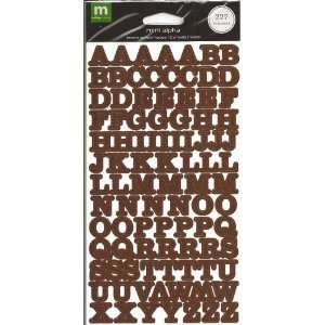  Brown Schoolhouse Alphabet Letters and Numbers Scrapbook 
