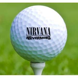  3 x Rock n Roll Golf Balls Nirvana Musical Instruments